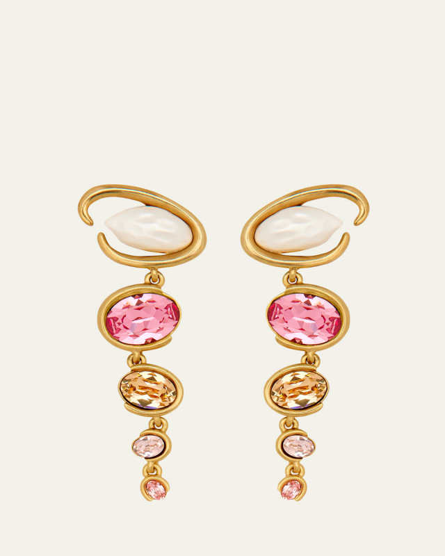 O-Shape Baroque Pearly Earrings